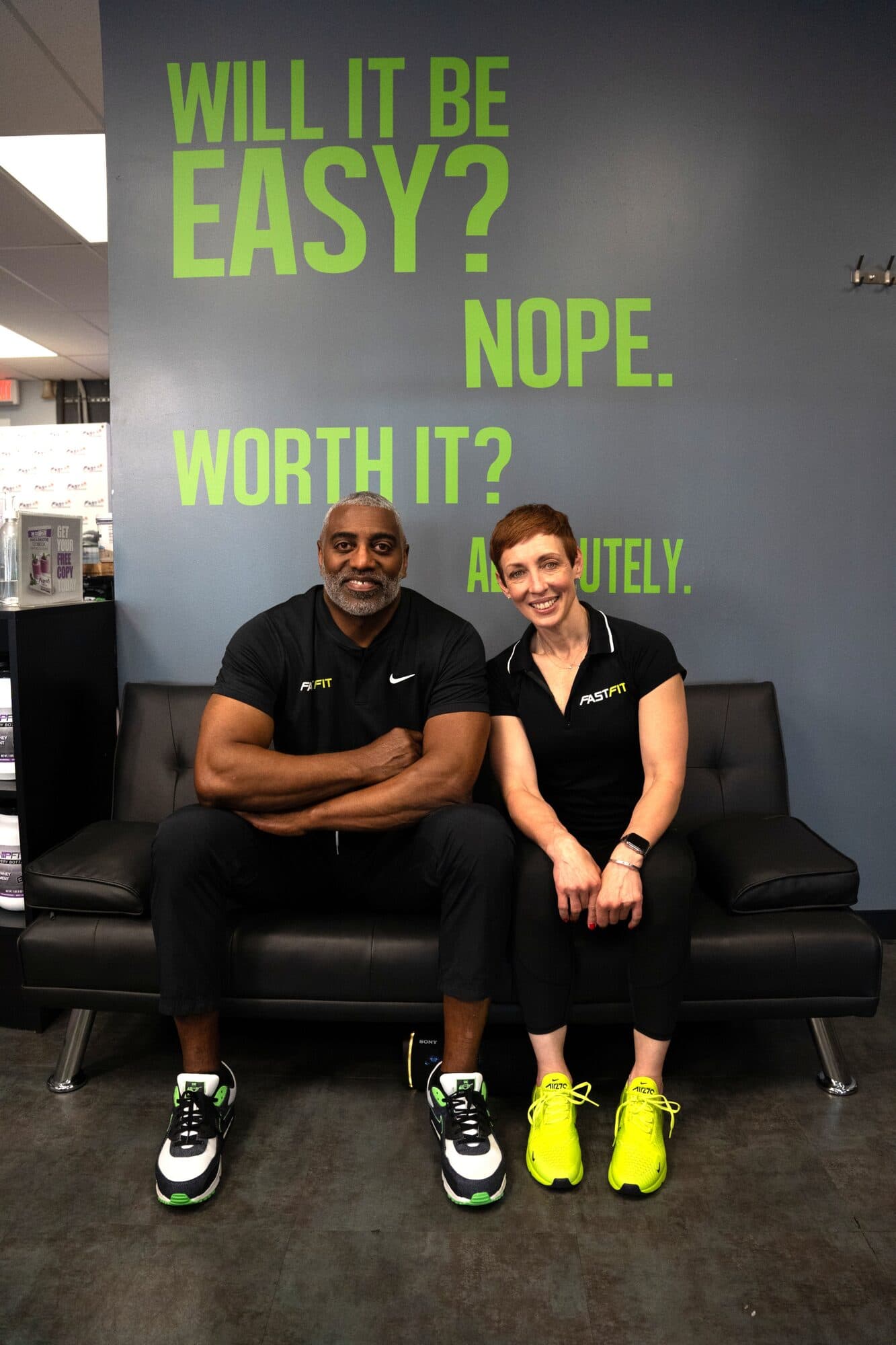 Coach Chip Mitchell and Victoria Wagner, founders of FAST 3.0 Training Studio in Burlington, NJ